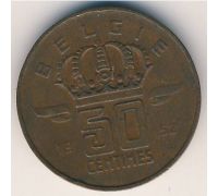 50 сентим 1952-1964 год Бельгия