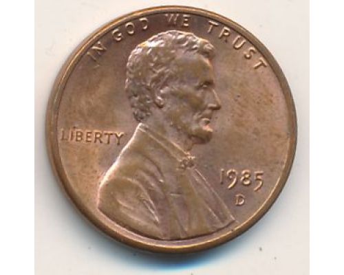 1 цент 1985 год D США