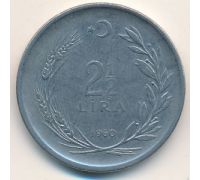 2 1/2 лиры 1960 год Турция