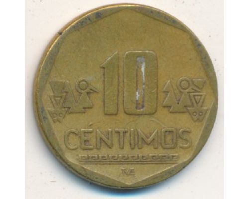 10 сентимо 2001 год Перу
