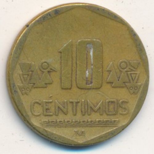 10 сентимо 2001 год Перу
