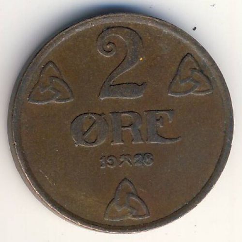 2 эре 1928 год Норвегия