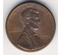 1 цент 1992 год США