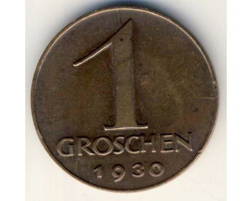 1 грош 1930 год Австрия