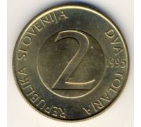 2 толара 1995 год Словения Ласточка