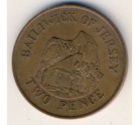 2 пенса 1983 год Великобритания Джерси