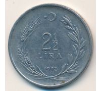 2 1/2 лиры 1972 год Турция