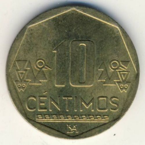 10 сентимо 2012 год Перу