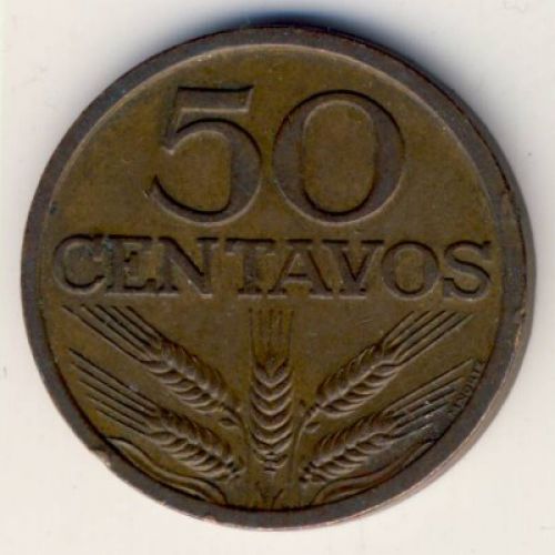 50 сентаво 1972 год Португалия