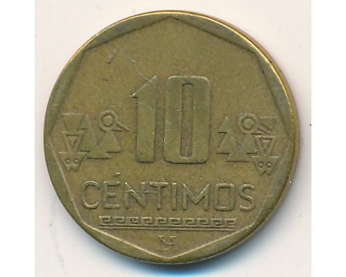 10 сентимо 2002 год Перу