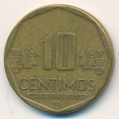 10 сентимо 2002 год Перу