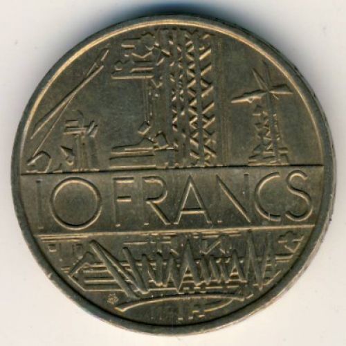 10 франков 1987 год Франция