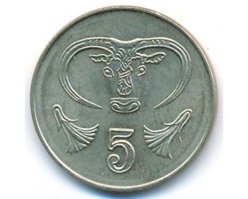 5 центов 2004 год Кипр