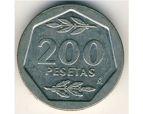 200 песет 1987 год Испания