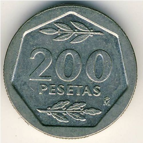 200 песет 1987 год Испания
