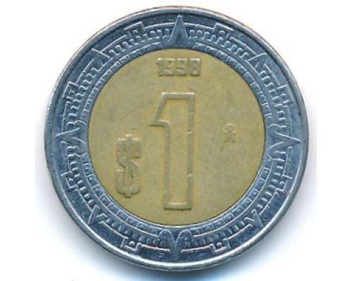 1 новый песо 1998 год Мексика
