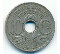 10 сентим 1931 год Франция (сантим)