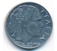20 чентезимо 1942 год Италия