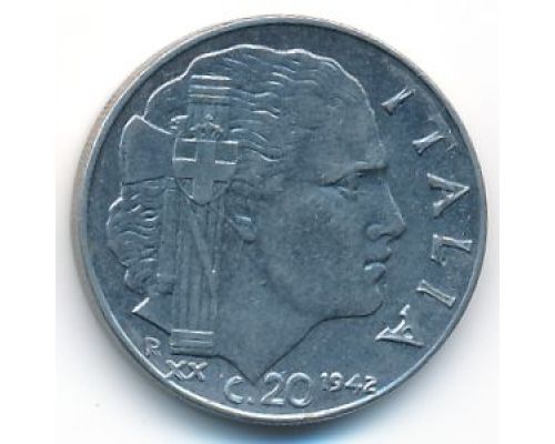 20 чентезимо 1942 год Италия