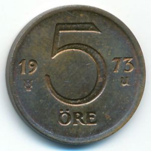 5 эре 1973 год Швеция