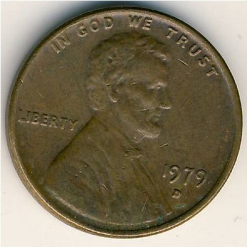 1 цент 1979 год D США