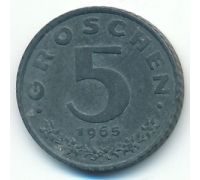 5 грошей 1965 год Австрия