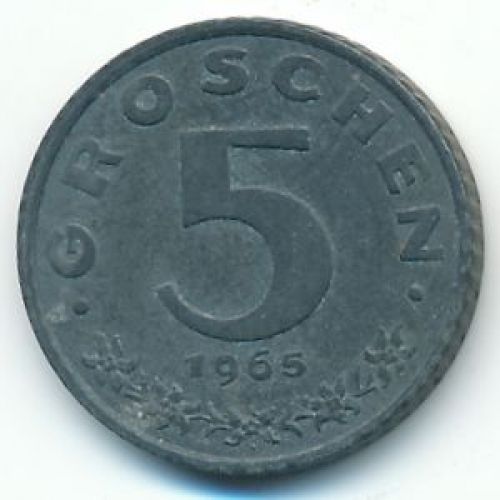 5 грошей 1965 год Австрия