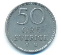 50 эре 1973 год Швеция