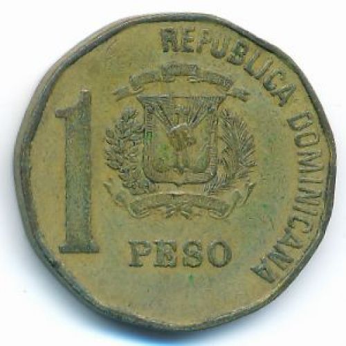 1 песо 1992 год Доминиканская Республика Хуан Пабло Дуарте Доминикана