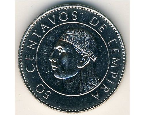 50 сентаво 1991 год Гондурас