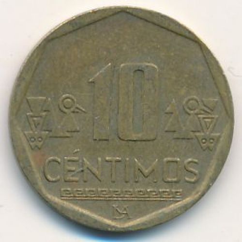 10 сентимо 2011 год Перу