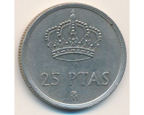 25 песет 1982 год Испания