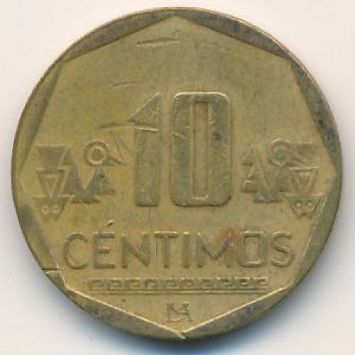 10 сентимо 2009 год Перу