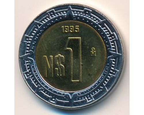 1 новый песо 1995 год Мексика