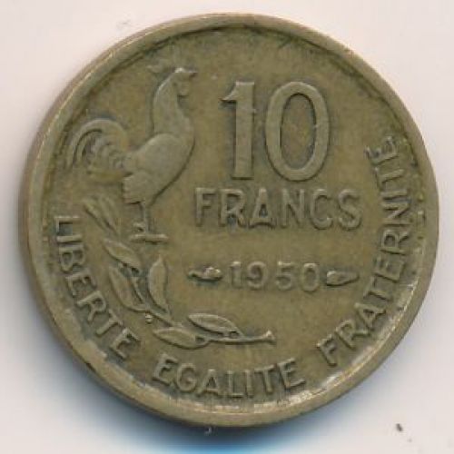 10 франков 1950 год Франция