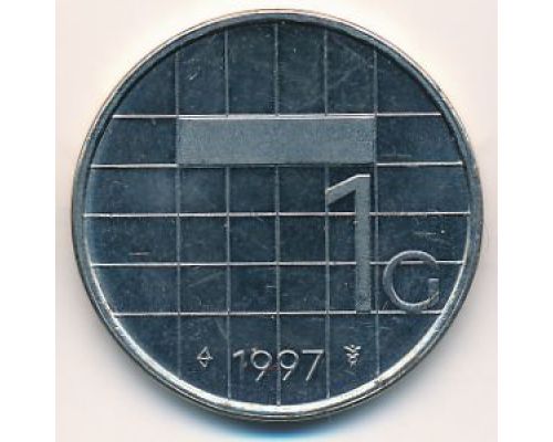 1 гульден 1997 год Нидерланды