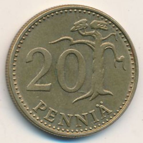 20 пенни 1975 год Финляндия