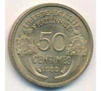 50 сентим 1939 год Франция