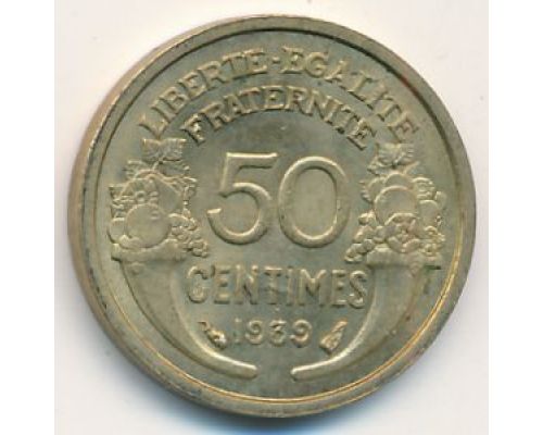50 сентим 1939 год Франция