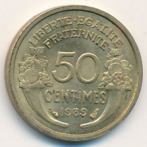 50 сентим 1939 год Франция