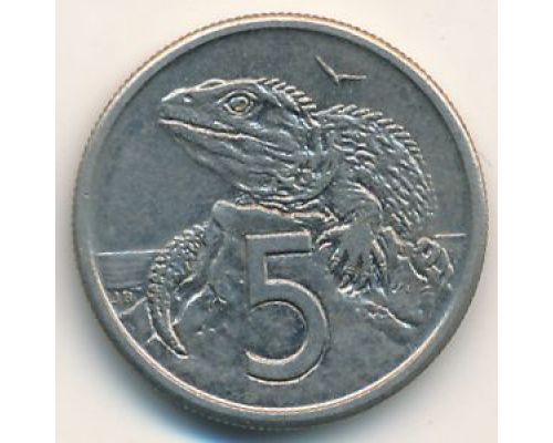 5 центов 1982 год Новая Зеландия