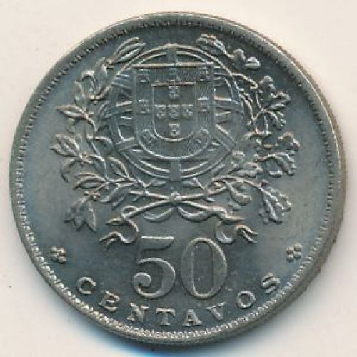 50 сентаво 1968 год Португалия