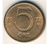 5 эре 1972 год Швеция