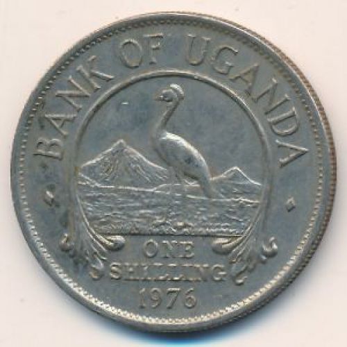 1 шиллинг 1976 год Уганда