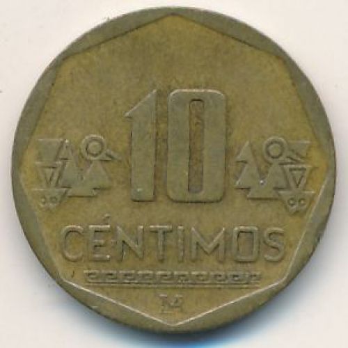 10 сентимо 2010 год Перу