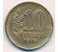 10 песо 1976 год Аргентина