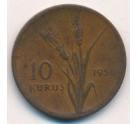 10 куруш 1958 год Турция Пшеница