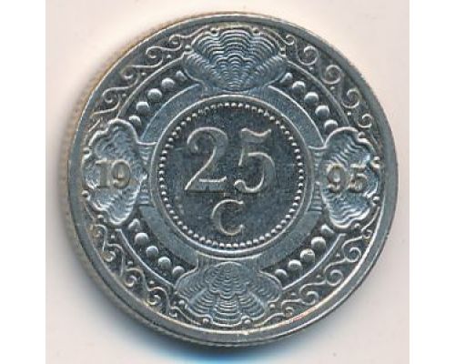 25 центов 1996 года Антильские Острова