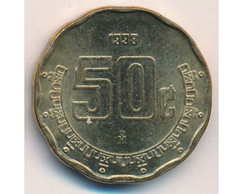 50 сентаво 1998 год Мексика
