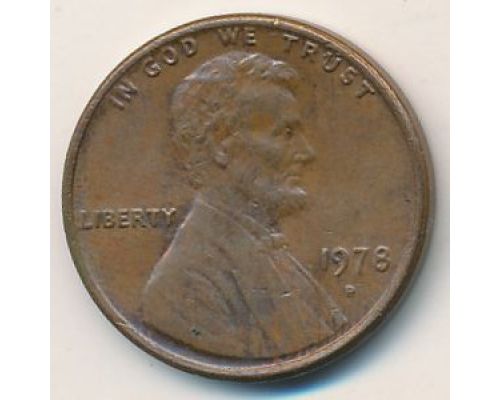 1 цент 1978 год D США